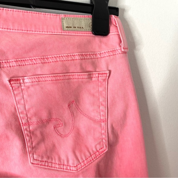 Ag Adriano Goldschmied The Stilt Cigarette Leg Pink Pants - Picture 7 of 9